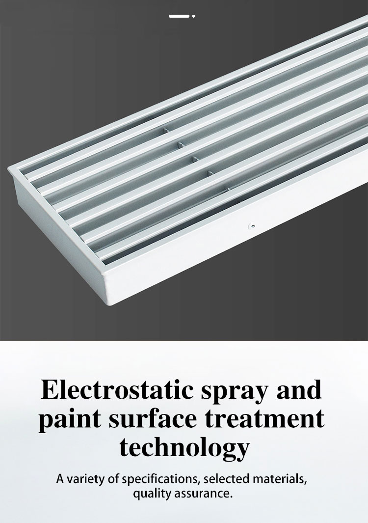 Aluminum alloy air conditioning outlet shutter ventilation cover