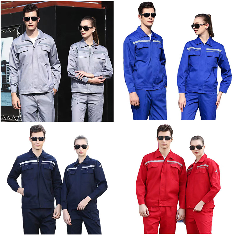 Summer thin longsleeved electrostatic work clothes suit men and women work clothes technical