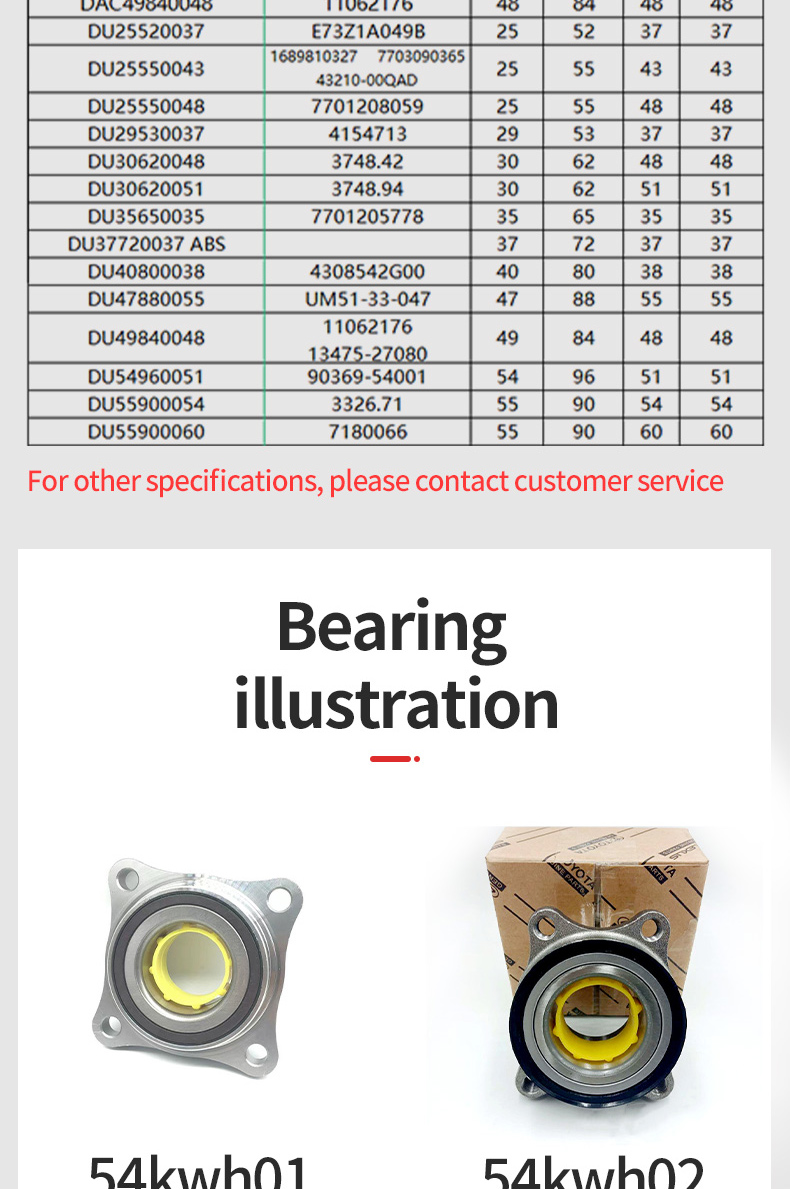 MultiSpecification Automotive Hub Bearings Are Suitable for BMW 525 Opel Other Models