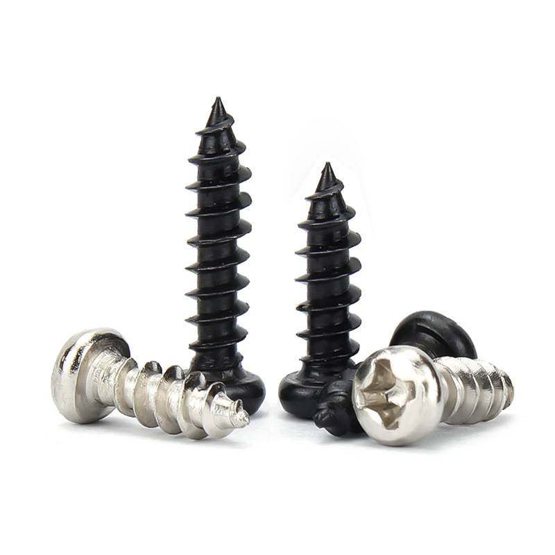 Nickel Plated Self Tapping Screws Wholesale Cross Round Head Self Tapping Screws Micro Electronic Screws