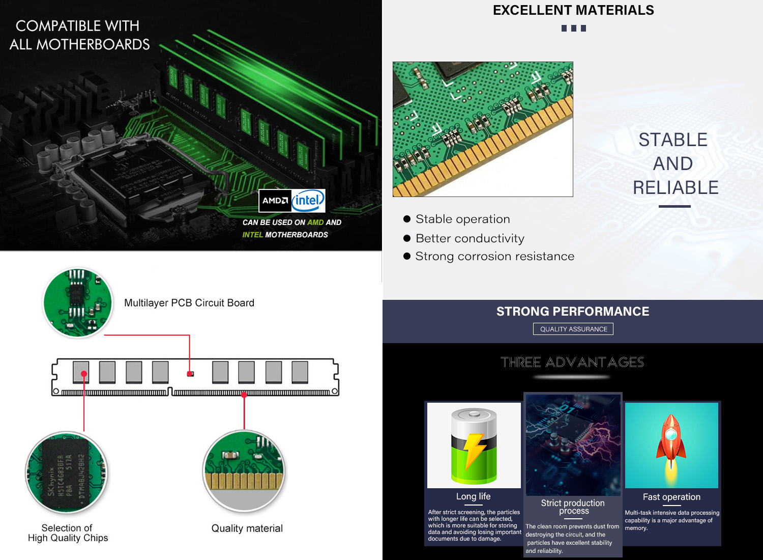 DDR4 8GB memory RAM for PC desktop 2666 3200MHz