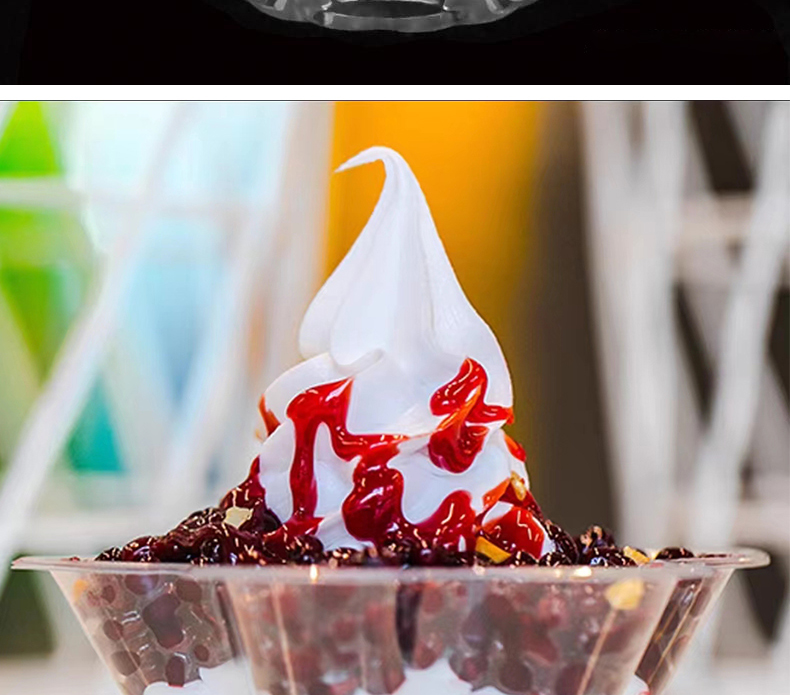 Disposable plastic ice cream plum bowl sand ice cup cotton bowl 100 pieces