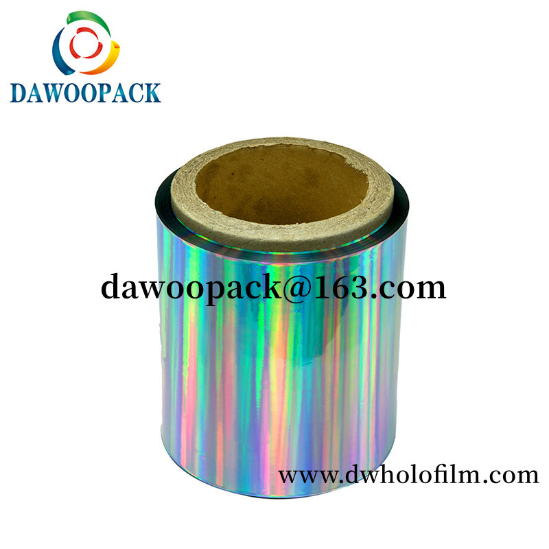 Silver metalized seamless pet hologram film