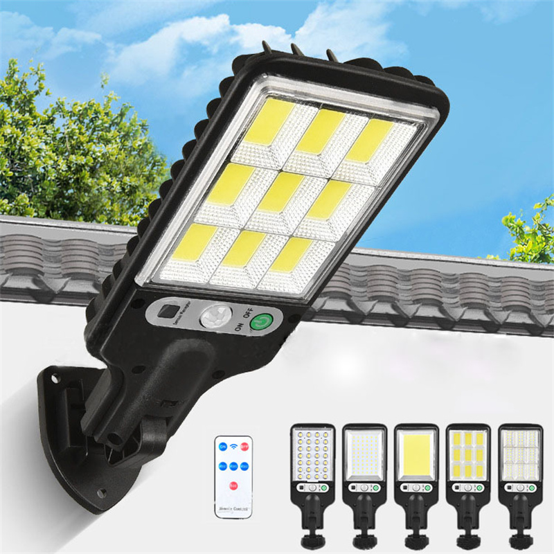 Solar Street Lights Outdoor Wireless Solar Security Wall Light Motion Sensor with 3 Lighting Modes for Front Door Garden
