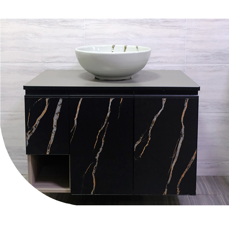 Customizable new bathroom cabinet combination toilet one ceramic basin modern minimalist hand wash sink mirror cabinet c