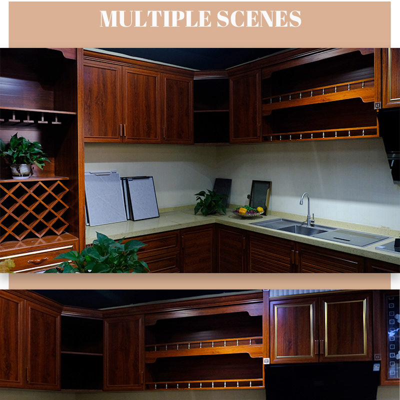 Customizable solid wood whole house aluminum alloy kitchen cabinet design hanging cabinet kitchen cabinet wardrobe cabin