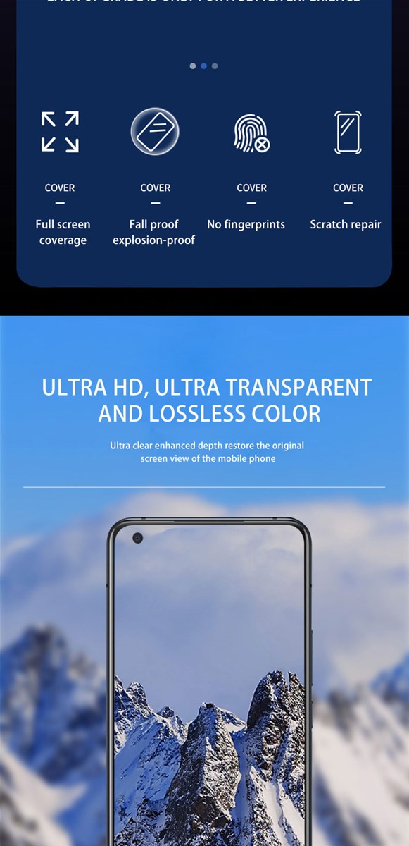 Suitable for VIVO X50 ultrahighdefinition eye protection antifingerprint antiscratch mobile phone film hydrogel film