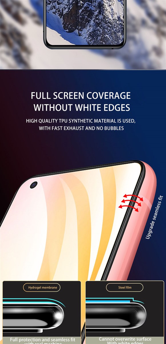 Suitable for VIVO X50 ultrahighdefinition eye protection antifingerprint antiscratch mobile phone film hydrogel film