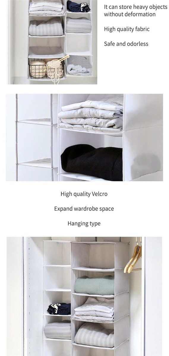 6layer storage rack made of thick nonwoven fabric durable easy suspension support mailbox contact