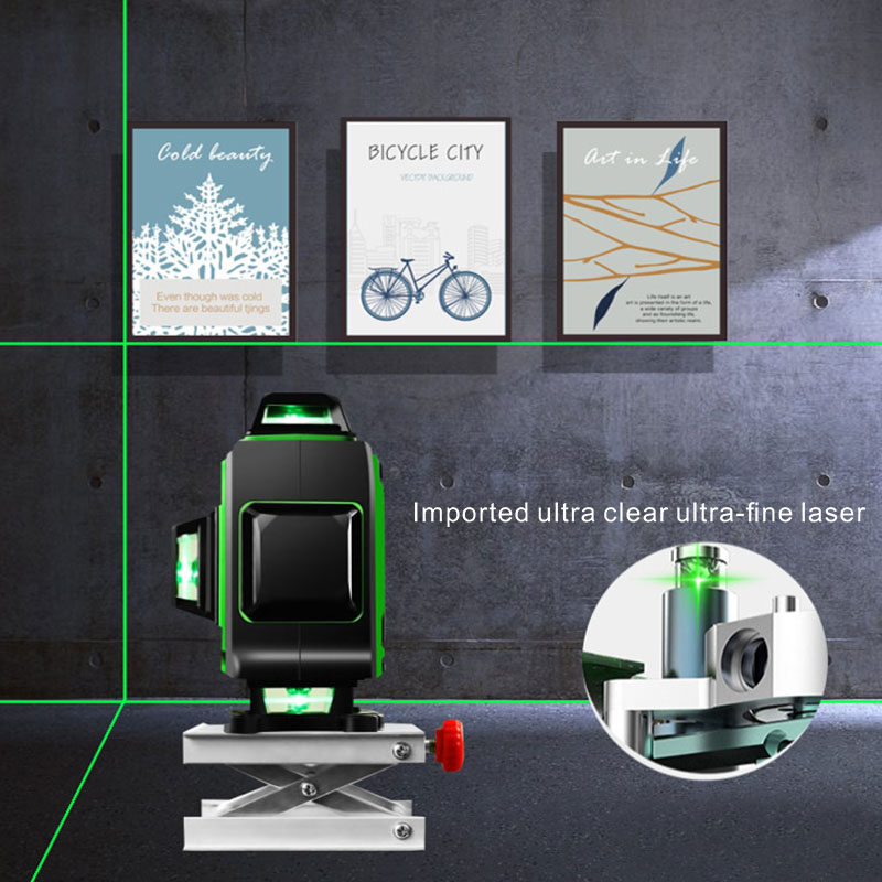 Waymore Beam 360 Vertical Horizontal Selfleveling Cross Line Laser Level Green 16 Lines Laser Level
