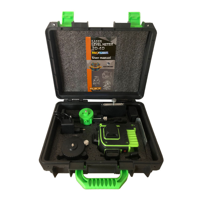 Waymore Beam 360 Vertical Horizontal Selfleveling Cross Line Laser Level Green 16 Lines Laser Level