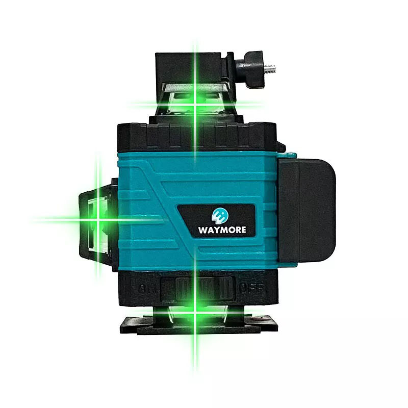 WAYMORE Automatic Self Leveling 360 Rotating Rotary 4D Laser Multi Cross Line Green Laser Level