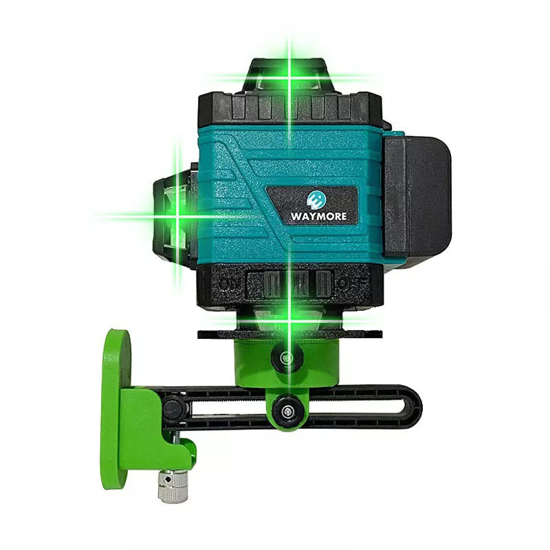 WAYMORE Automatic Self Leveling 360 Rotating Rotary 4D Laser Multi Cross Line Green Laser Level