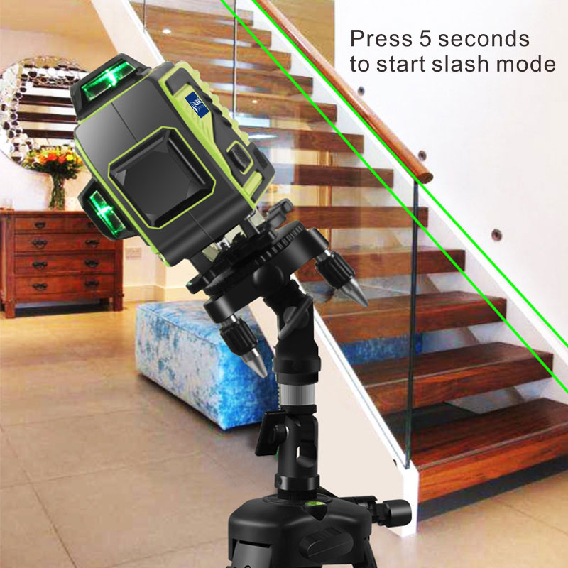 Waymore Beam 360 Vertical Horizontal Selfleveling Cross Line Laser Level Green 16 Lines Laser Level
