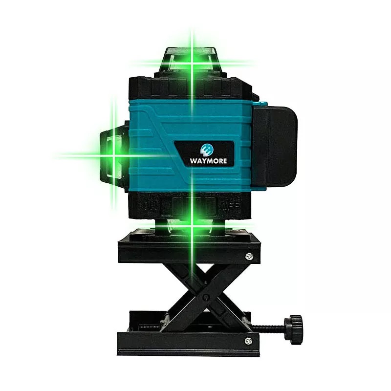 WAYMORE Automatic Self Leveling 360 Rotating Rotary 4D Laser Multi Cross Line Green Laser Level