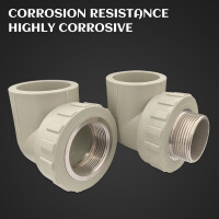 PPR internal screw elbow external screw elbow water pipe fittings shower room with external tooth elbow contact email