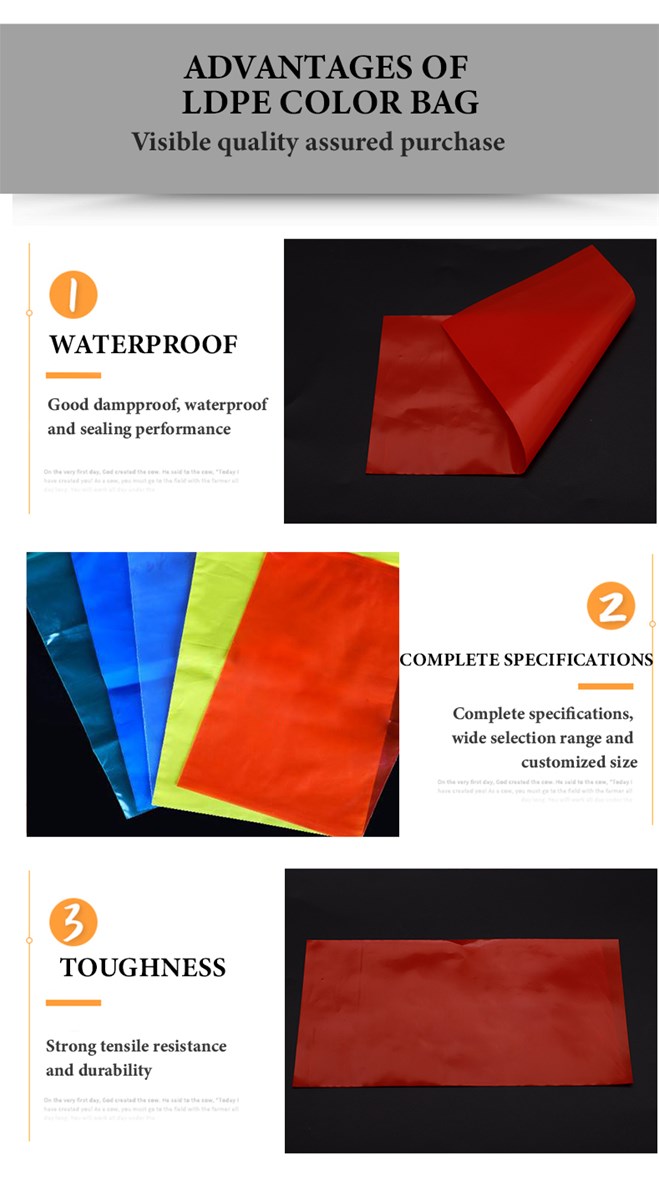 Red plastic food bags small convenience 100 wholesale bags