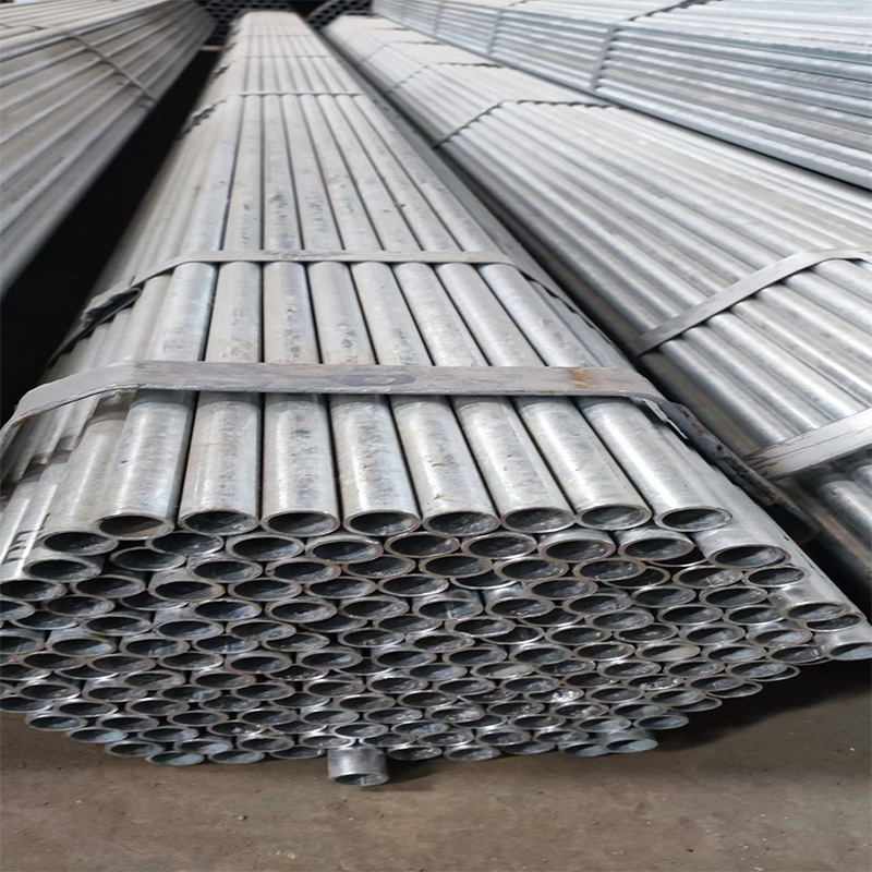 Hotdip galvanized round pipes are used for gas heating fire fighting etc