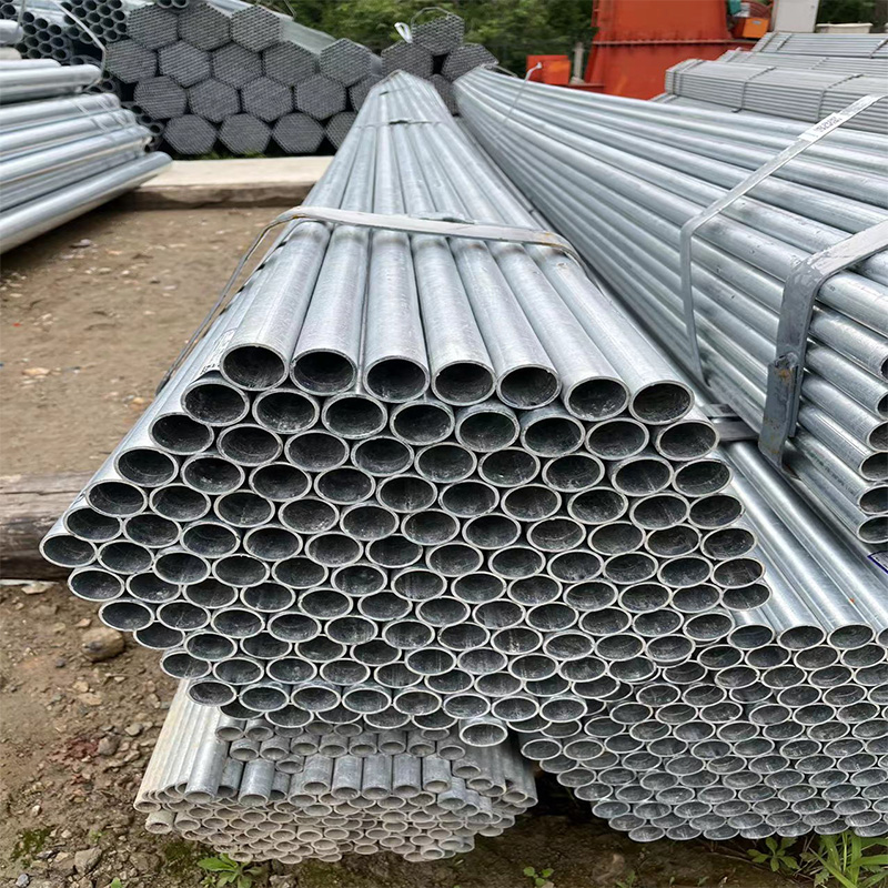 Hotdip galvanized round pipes are used for gas heating fire fighting etc