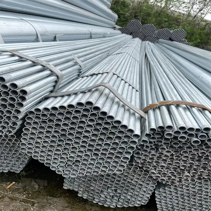 Hotdip galvanized round pipes are used for gas heating fire fighting etc