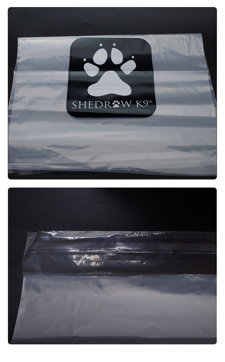 Transparent LDPE printed selfsealing bag printed logo clip chain bag selfsealing plastic bag