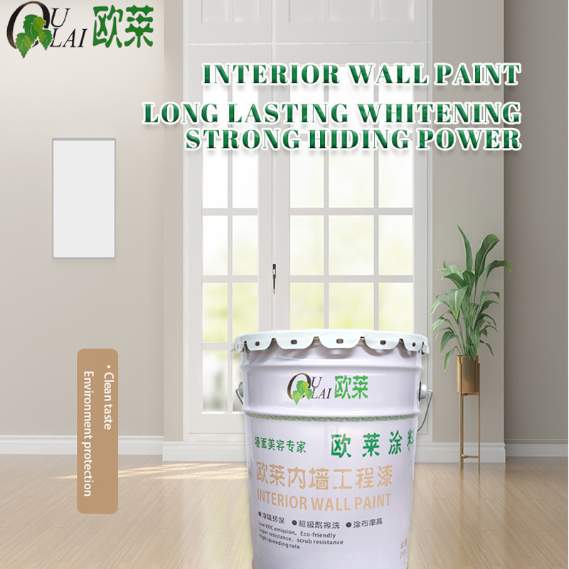 2OULAI Interior Wall Engineering Paint 20L Environmentally Friendly MultiColor Optional