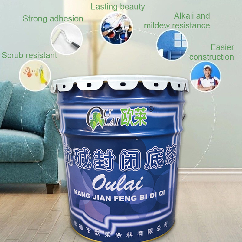 3 OULAI AntiAlkali Sealing Primer White 18L OULAI Alkali Resistant Sealing Primer White 18L