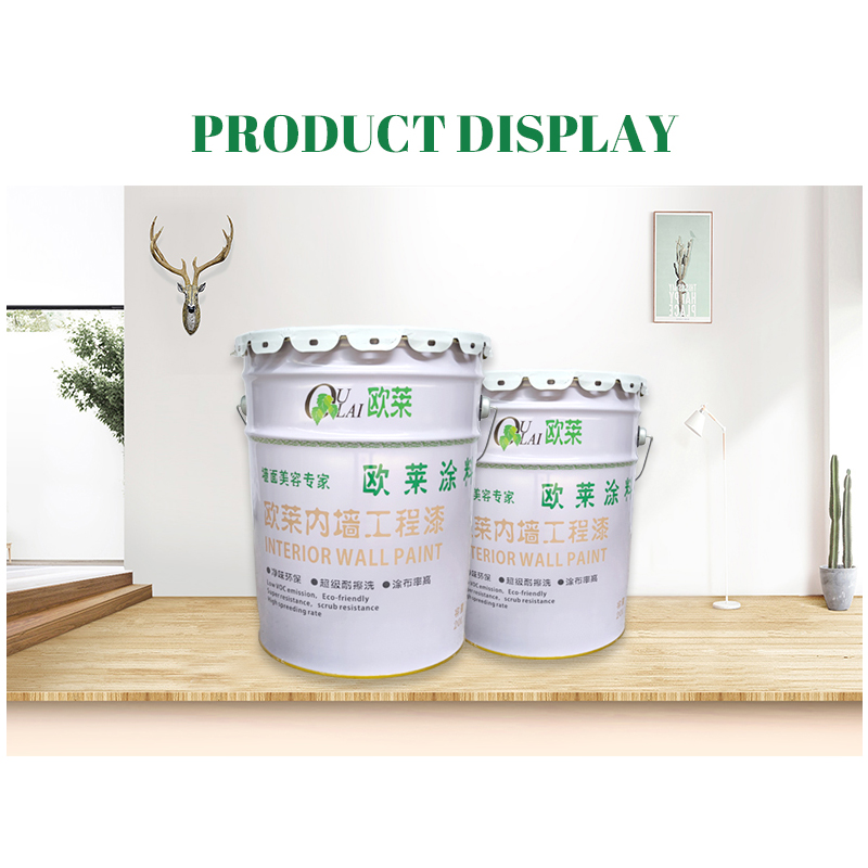 2OULAI Interior Wall Engineering Paint 20L Environmentally Friendly MultiColor Optional