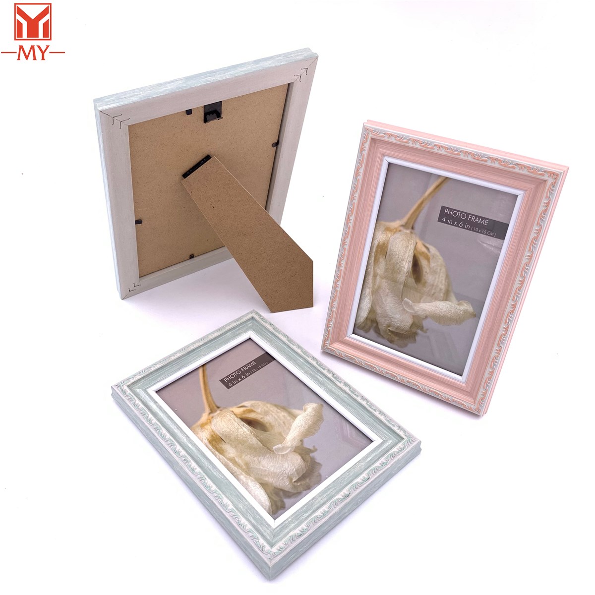 PS Right Corner Northern Europe Style Photo Frame Tabletop 678 Inch Plastic Photo Frame Home Decor