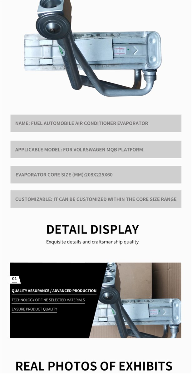 Air conditioner evaporator for fuel vehicle OEM 180 820 103B
