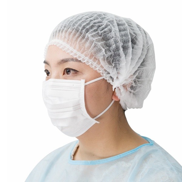 Disposable Non Woven Clip Cap with breathable PP material