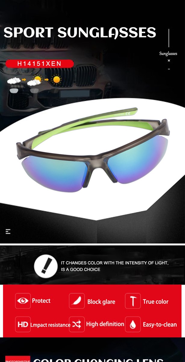 New cycling glasses Road cycling glasses outdoor sports sunglasses mens sunglasses H14151XEN