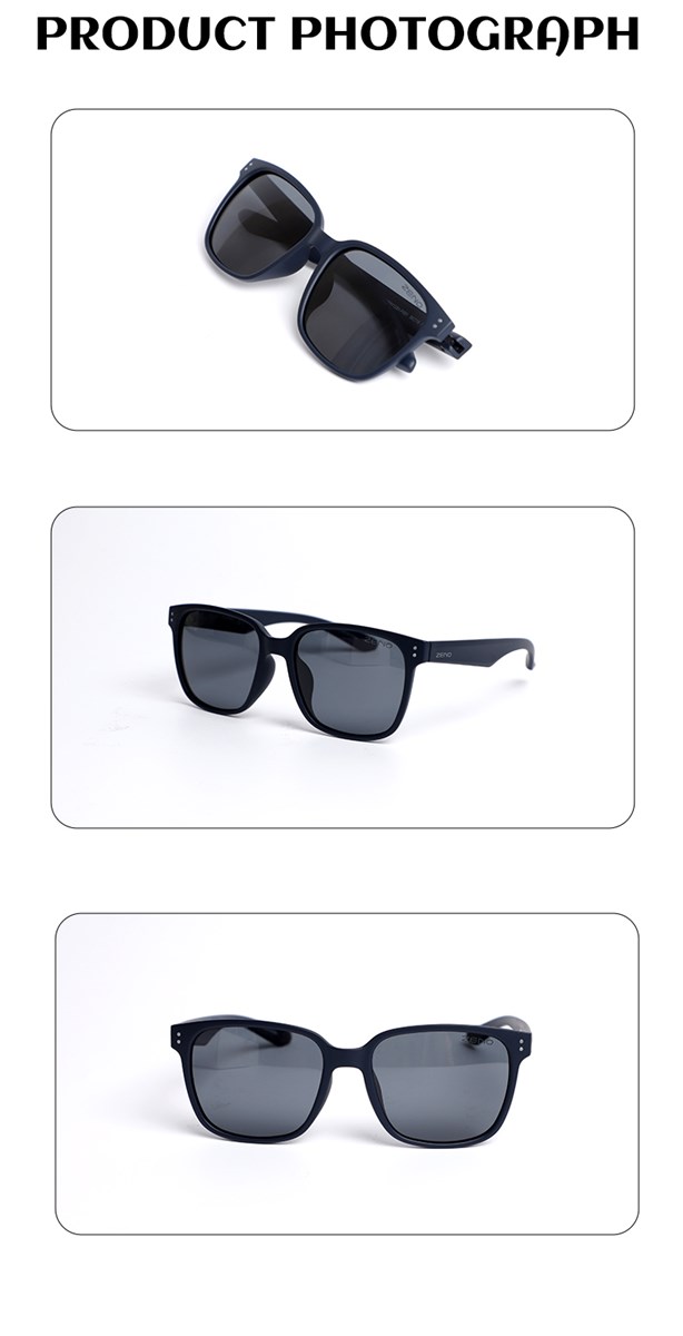 Retro black frame tan sunglasses driving sunscreen Korean version of orange glasses change color myopia sunglasses tide