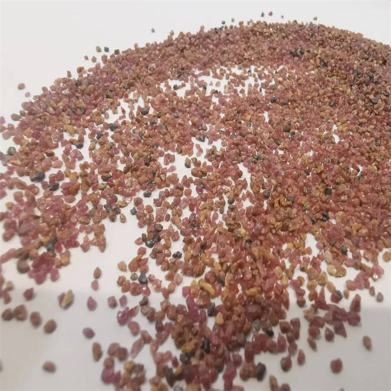 Blast media garnet sand Pinkred