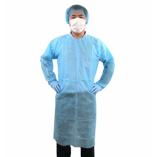 Non Woven Isolation Gown With Elastic Cuff