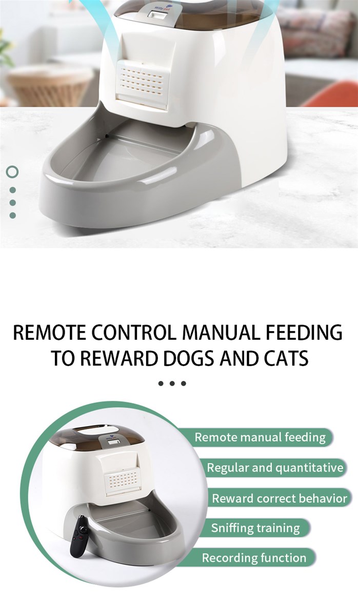 Pet intelligent feeder cat and dog automatic feeder timing quantitative largecapacity remote feeder supports customiz