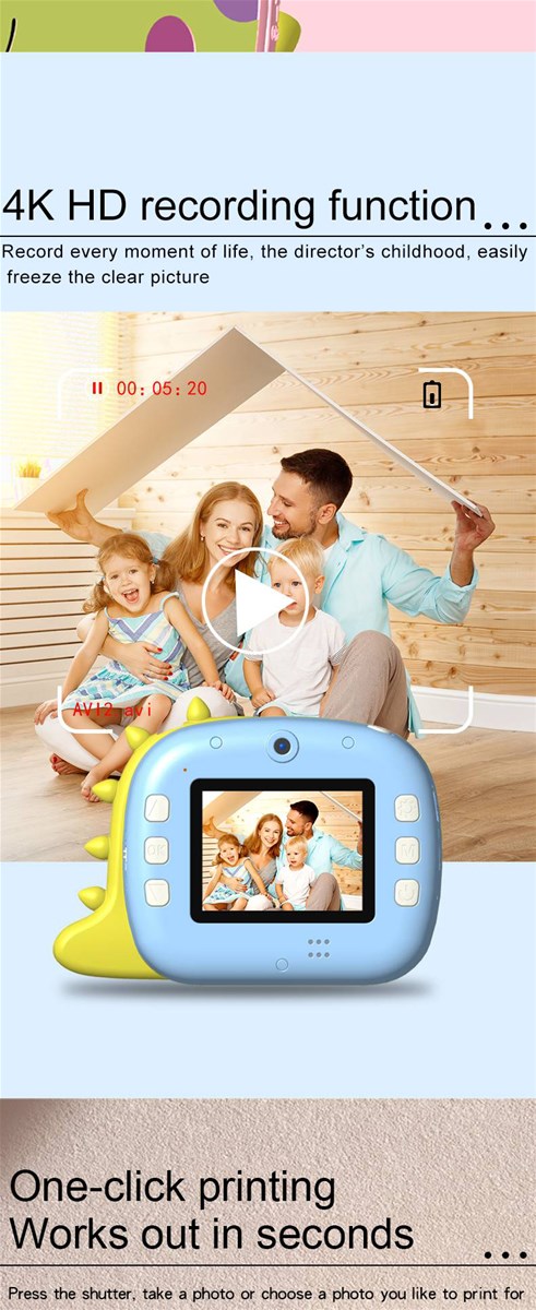 Small dinosaur print camera wholesale from 500 pieces
