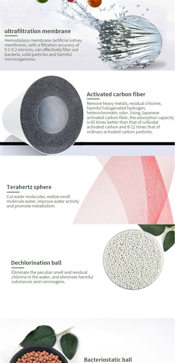 Palm water purification cup direct drinking living water