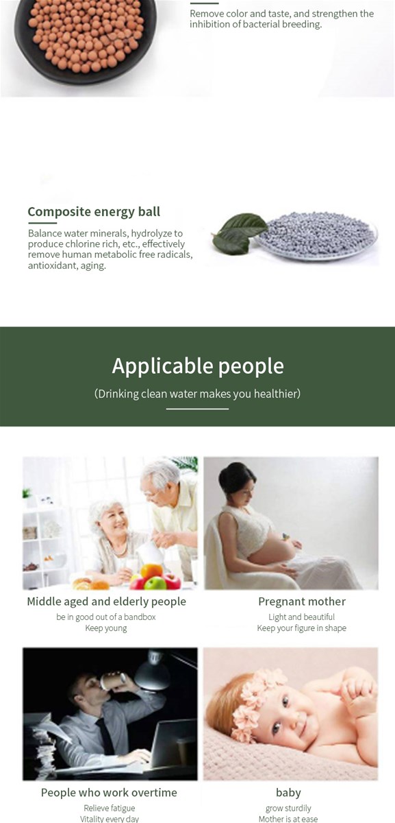 Palm water purification cup direct drinking living water