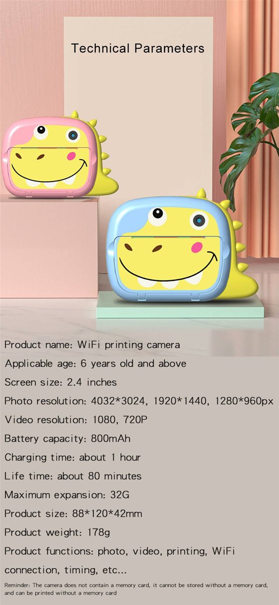 Small dinosaur print camera 500 wholesale