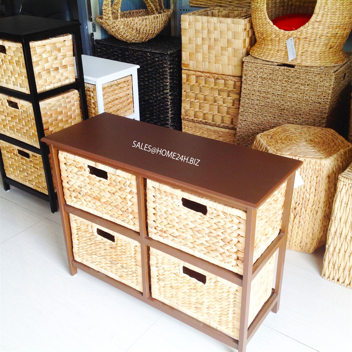 Chest of 4 Drawers Cabinet Water Hyacinth wholesale Products