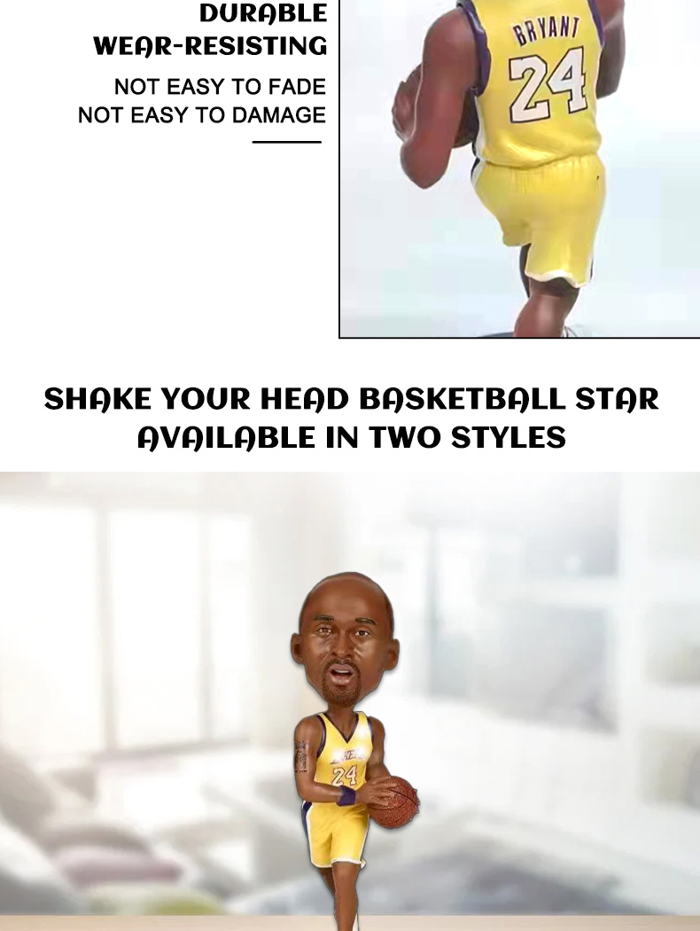 Wholesale Kobe Bryant Figured Funko Pop NBA Basketball Star Action Figure Resin Bobblehead Statue