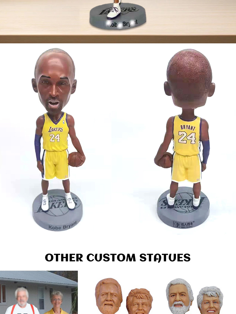 Wholesale Kobe Bryant Figured Funko Pop NBA Basketball Star Action Figure Resin Bobblehead Statue