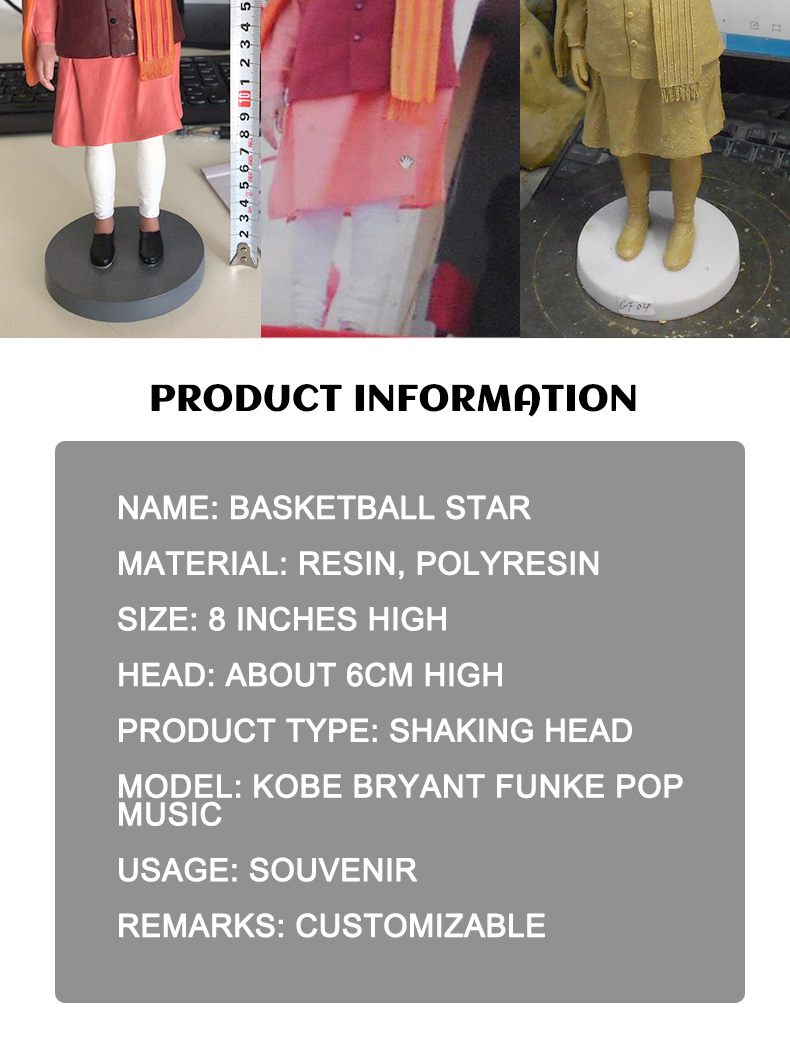 Wholesale Kobe Bryant Figured Funko Pop NBA Basketball Star Action Figure Resin Bobblehead Statue