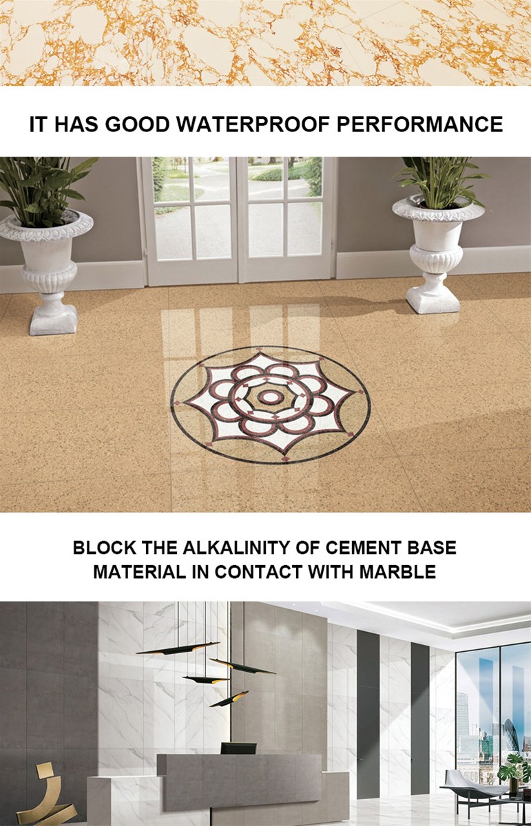 Waterproof glue back marble granite waterproof back mesh