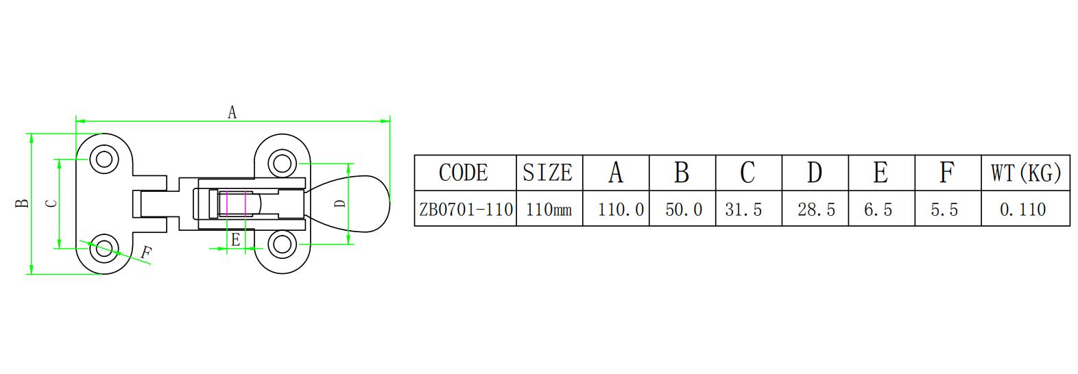 high quality factory price boat hardware fitting marine hasp marine buckles