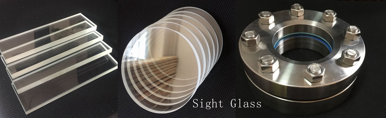 round sight glass with borosilicate glass