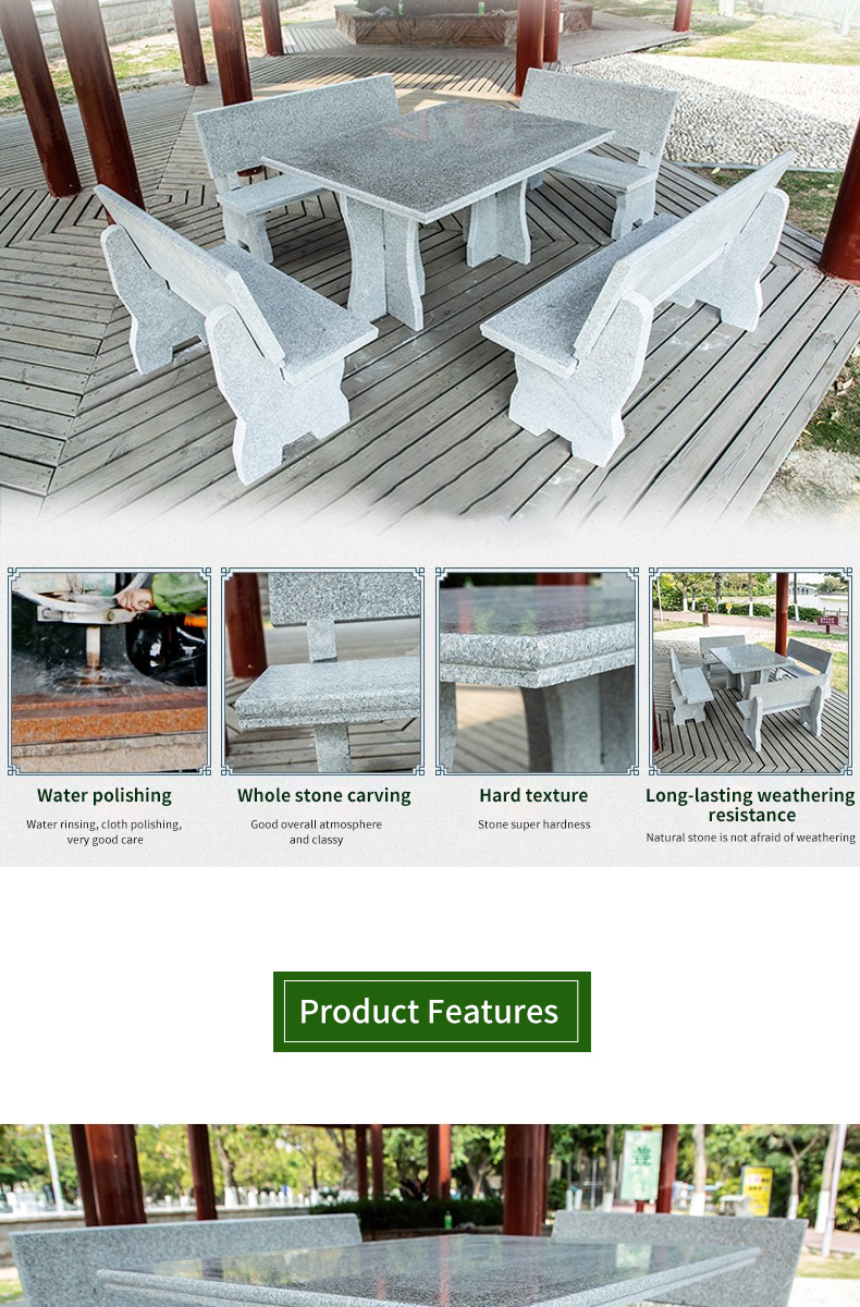 Backrest table and chairs support customization support email contact