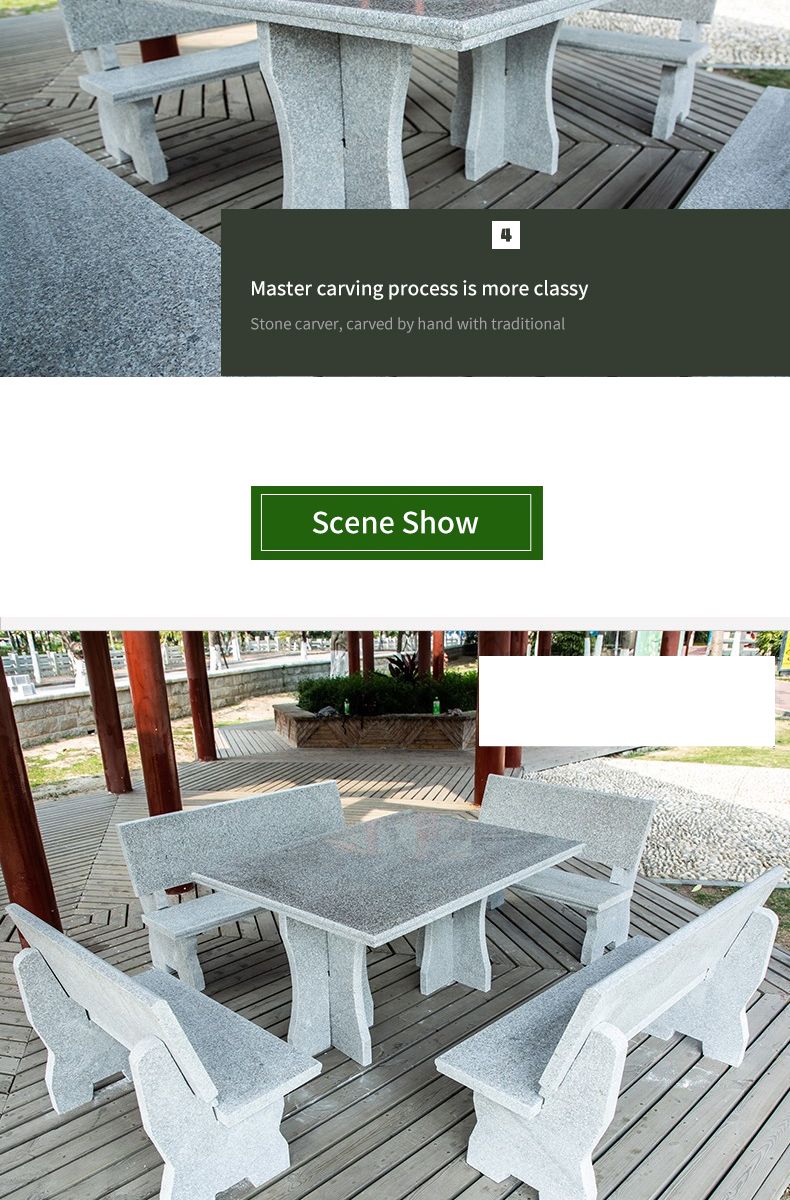 Backrest table and chairs support customization support email contact