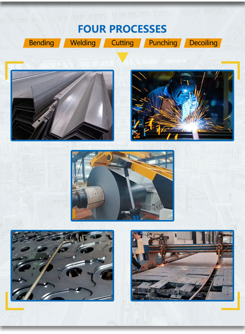 Customized Steel Plate Processing Service Bending Welding Cutting Punching Decoiling Etc